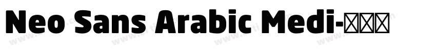 Neo Sans Arabic Medi字体转换